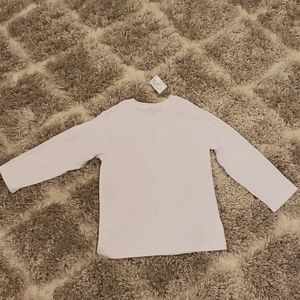White long sleeve layering shirt - NEW w TAGS